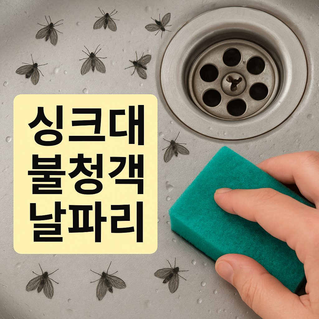 여름철 싱크대 불청객, 날파리! 원인부터 퇴치법까지 완벽 정복 꿀팁 🍯